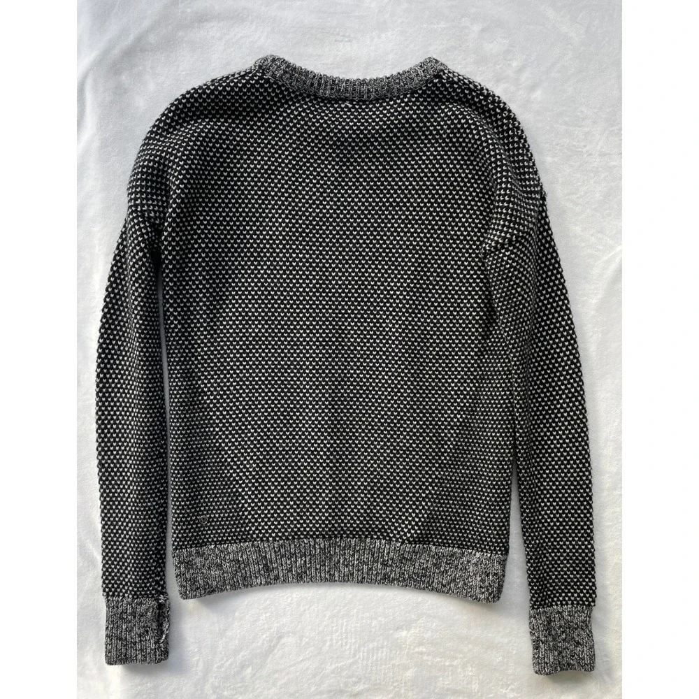 Women's lululemon Yogi Crewneck Sweater Gray/Black Merino Wool EUC‎